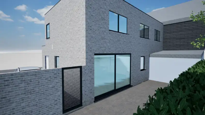 Extension d'une habitation et création d'un appartement